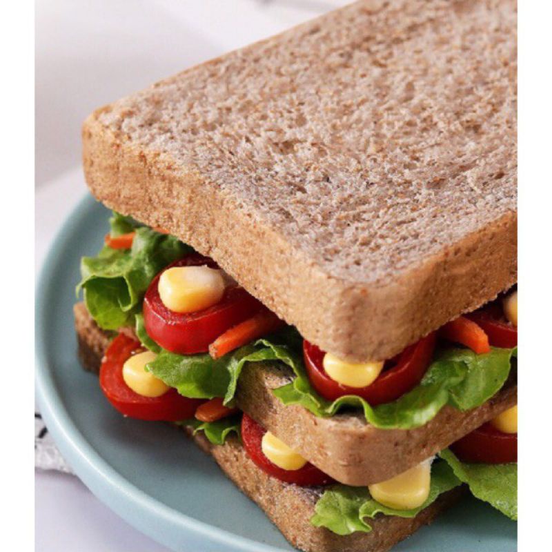 Bánh Mì Đen Lúa Mạch Nguyên Cám Ăn Kiêng 45g/Túi