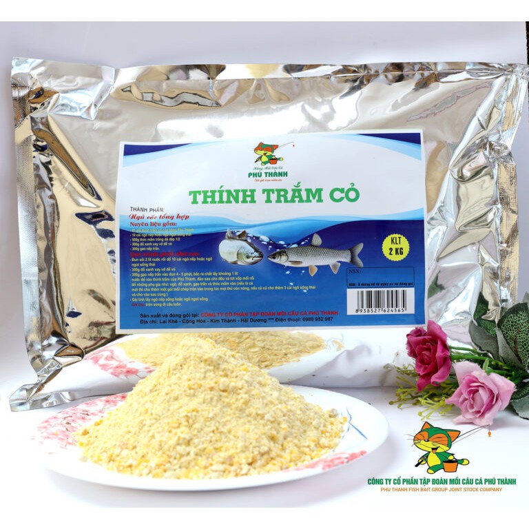 Thính Câu Trắm cỏ, dụ cá Trắm cỏ (gói 2kg)