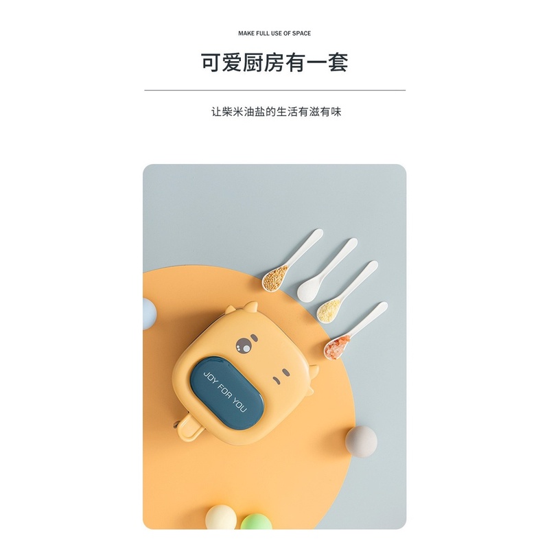 Hộp đựng gia vị nhà bếp có nắp đậy tiện dụng tùy chọn màu sắc