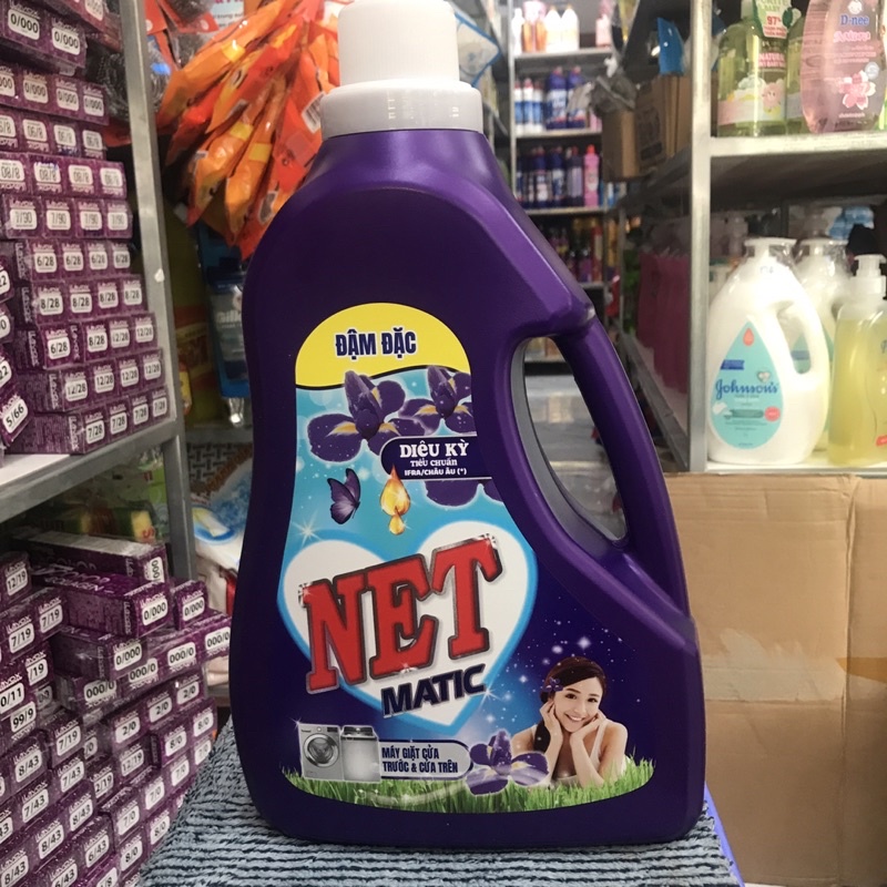 Nước Giặt Đậm Đặc Diệu Kỳ Net Dùng Cho cửa Trên &amp; Cửa Trước 3,3kg