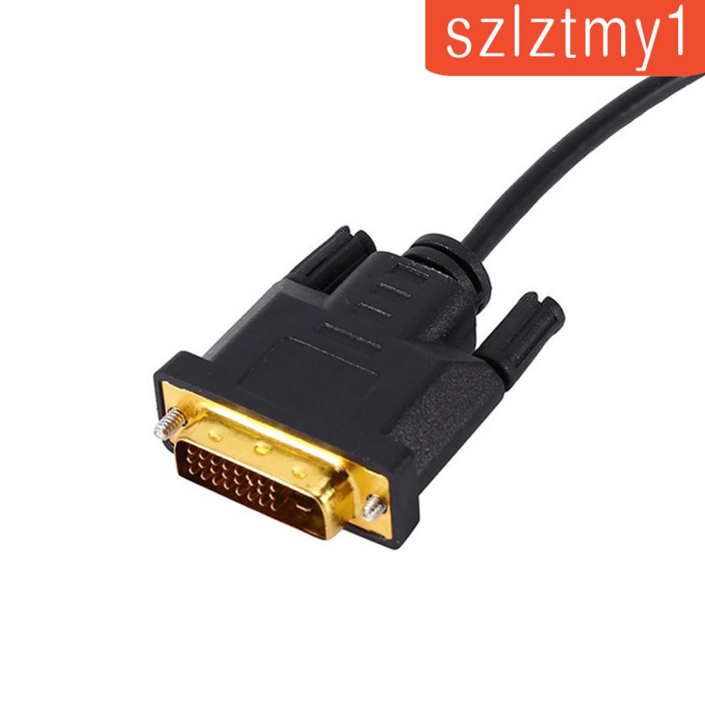 Dual Link DVI-I DVI 24+5 Pin to VGA D-Sub Video Adapter Cable Converter Lead