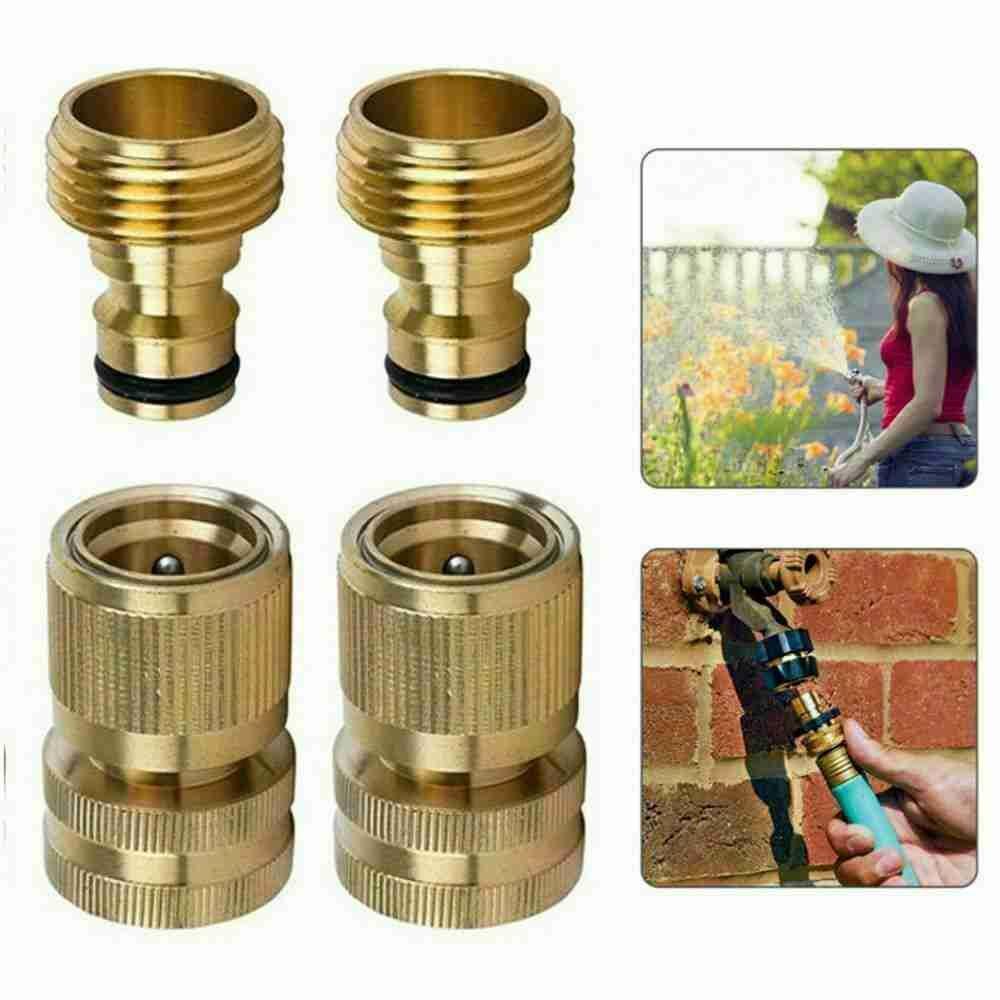 Đầu Nối Ống Nước Tưới Cây Sân Vườn Bằng Đồng