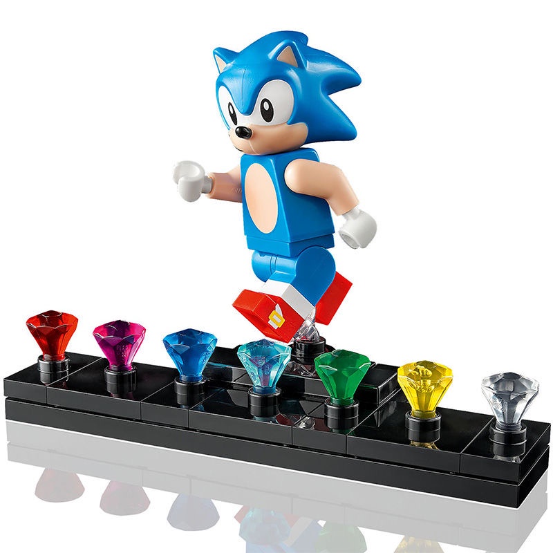 Phim hoạt hình xây dựng gạch sonic the hedgehog trò chơi brinquedos đồ chơi cho trẻ em năm mới trẻ em kỳ nghỉ hè hiện tại tương thích với lego