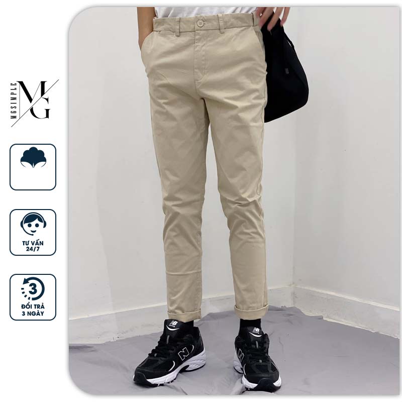 Quần dài kaki nam dáng âu tăng cạp chất co dãn fom ôm skynly - MGSIMPLE10