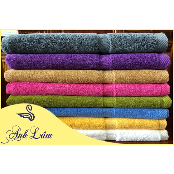 Khăn tắm Anh Lâm Kháng khuẩn Mềm, Mịn, Không xổ lông  (140cm*70cm), Loại 400g