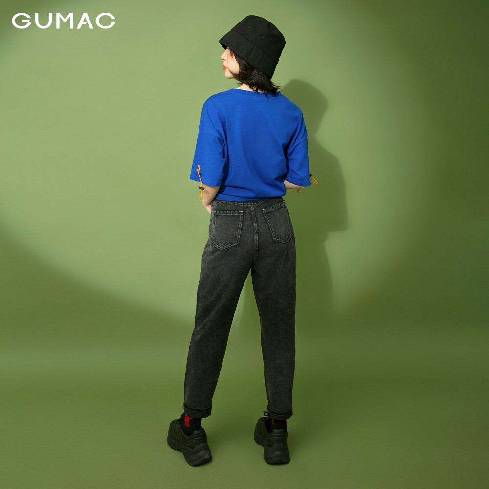 Áo thun nữ in G nổi GUMAC đủ màu, freesize, thiết kế basic ATB164 | BigBuy360 - bigbuy360.vn