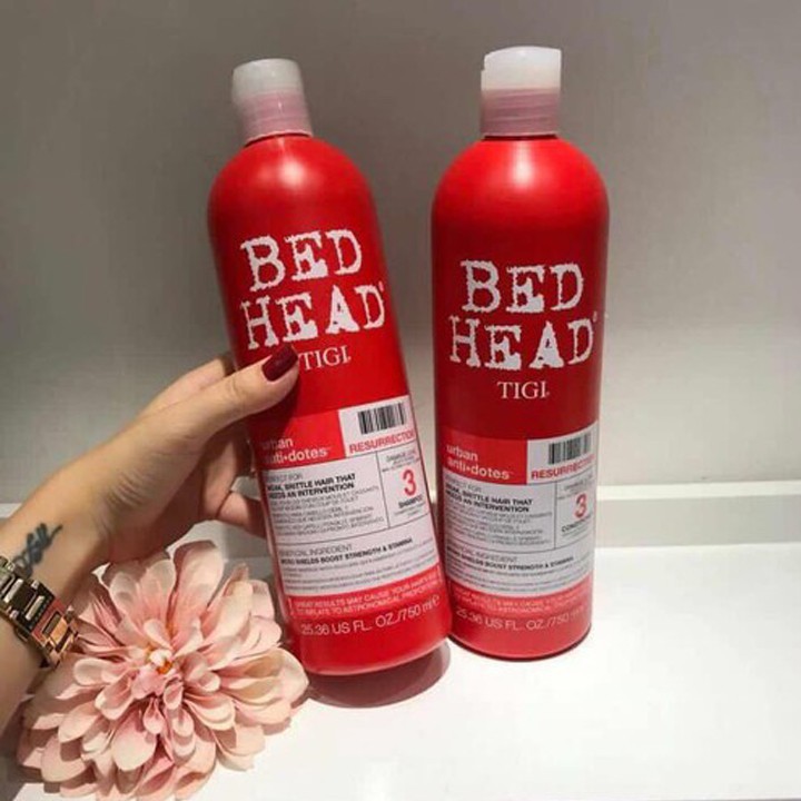 Cặp dầu gội đầu, xả TIGI đỏ 175ml,giúp phục hồi cung cấp nhiều dưỡng chất cho tóc,mùi thơm đặc biệt, cam kết chuẩn MY.