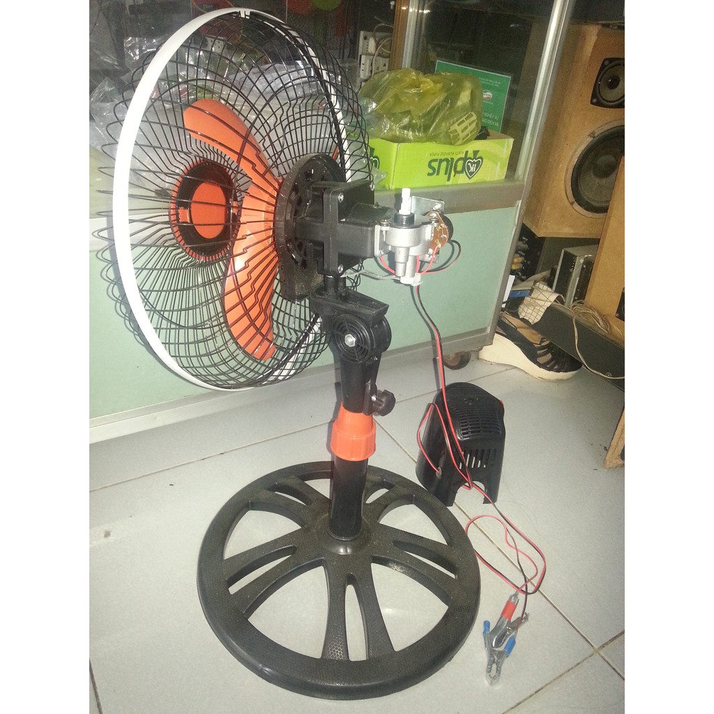 đầu quạt DC 12v motor 555 (có túp năng như quạt 220v)