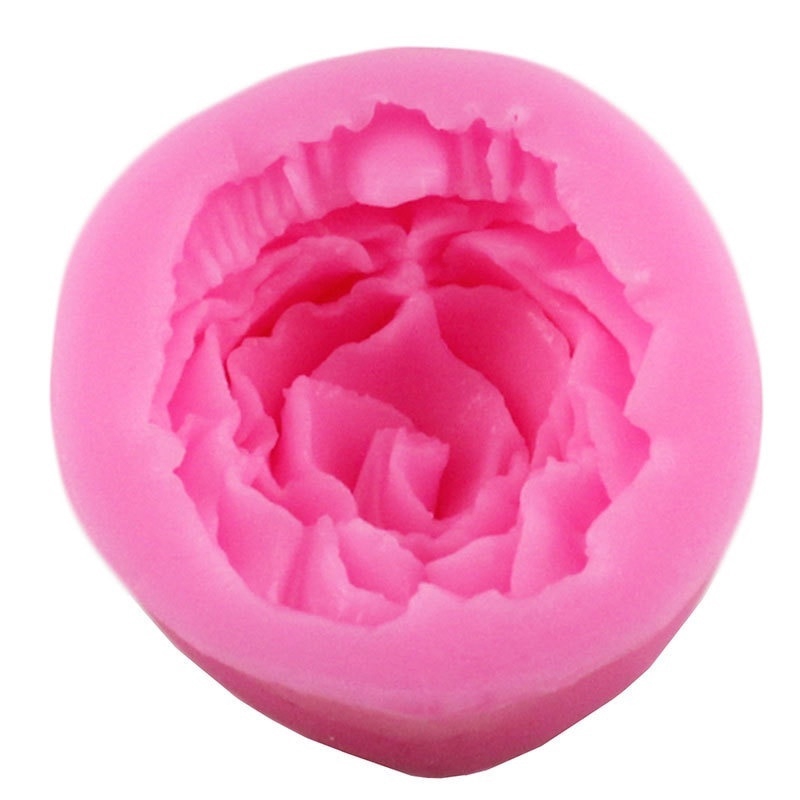 1 Khuôn Bánh Hình Hoa Hồng 3D Lớn Bằng Silicone