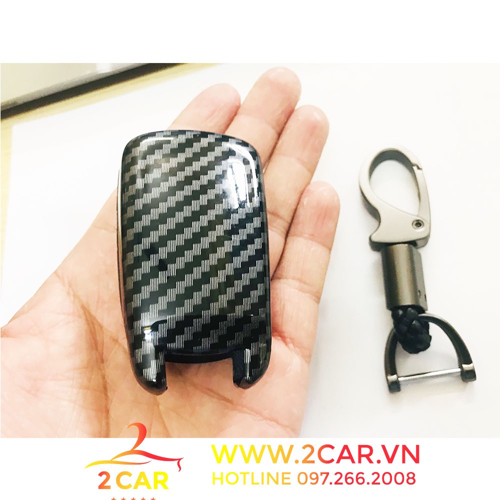 Bao chìa khóa, Ốp khóa CARBON xe Chevrolet Cruze, Spark, lacetti vân cacbon cao cấp