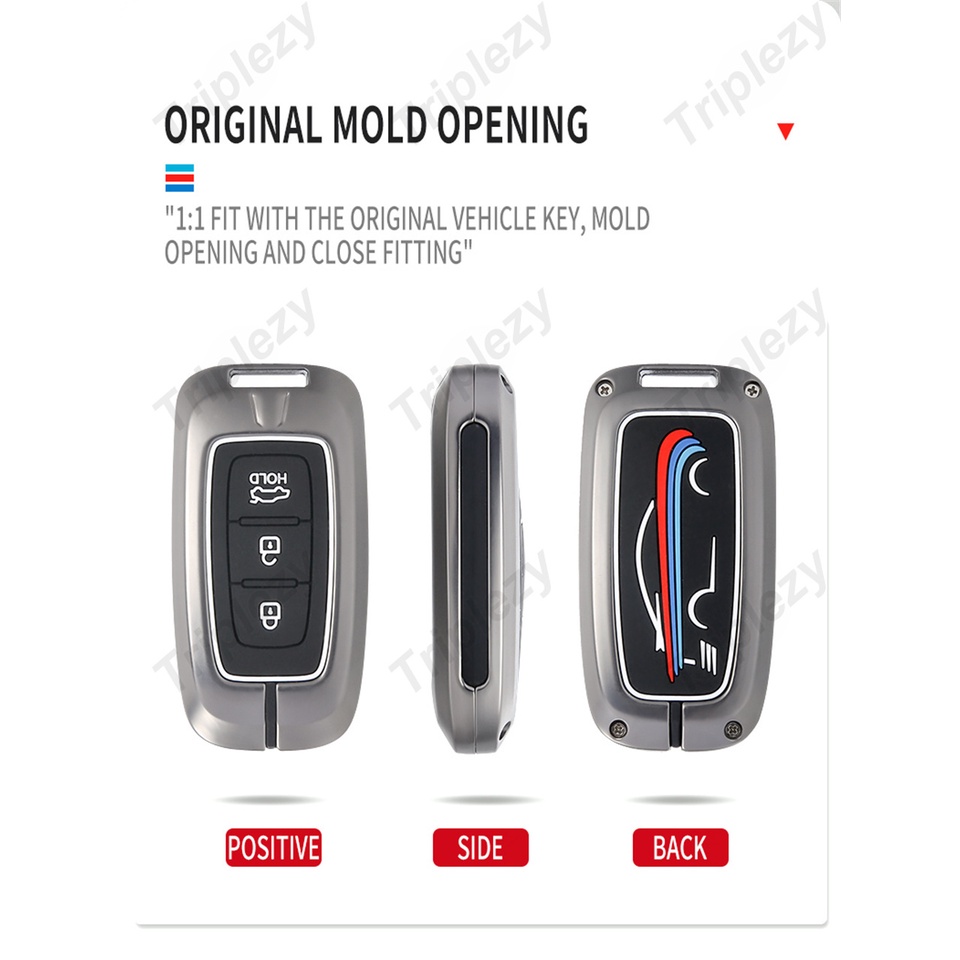 Vỏ Bảo Vệ Chìa Khóa Điều Khiển Từ Xa Bằng Hợp Kim Kẽm Dạ Quang Cho Hyundai IX35 Elantra Sonata 8 9 Kia Sportage K5 K2 Sorento Optima Forte 2015 2016 2013 2014 2012 2011