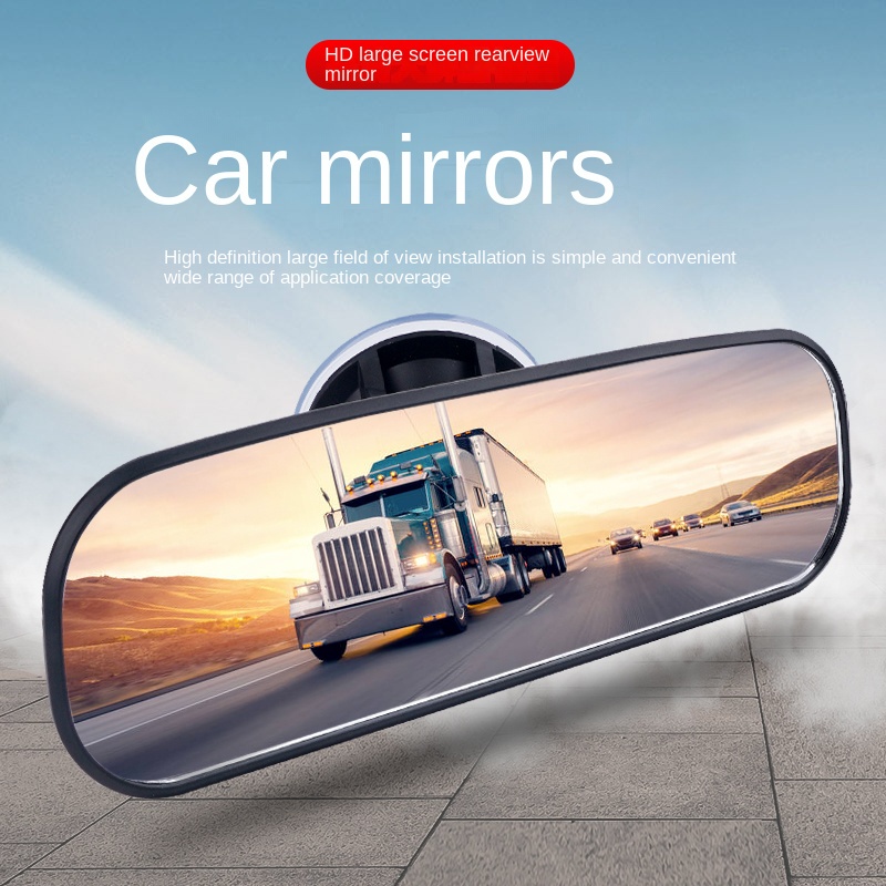 Gương Chiếu Hậu Góc Rộng Có Giác Hút Trang Trí Nội Thất Xe Hơi / Máy Bay / Gương Chiếu Hậu