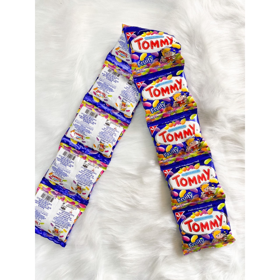 Combo 12 gói Kẹo dẻo Tommy trái cây Thái Lan gói 18g ❎ Kẹo gum trái cây các vị