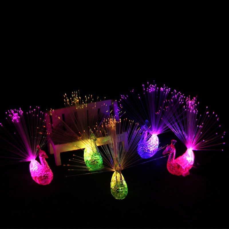 Đồ chơi hình chú công có đèn LED neon cho bé