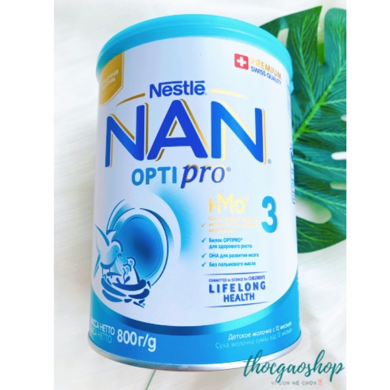 Sữa bột Nan Nga đủ số 1,2,3,4 800gr