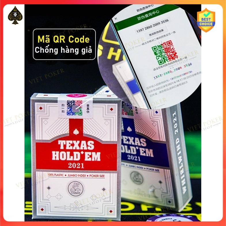 Bài nhựa Texas Hold’em mới nhất 2021 – Bài tây – Bài poker chống nước hoàn hảo