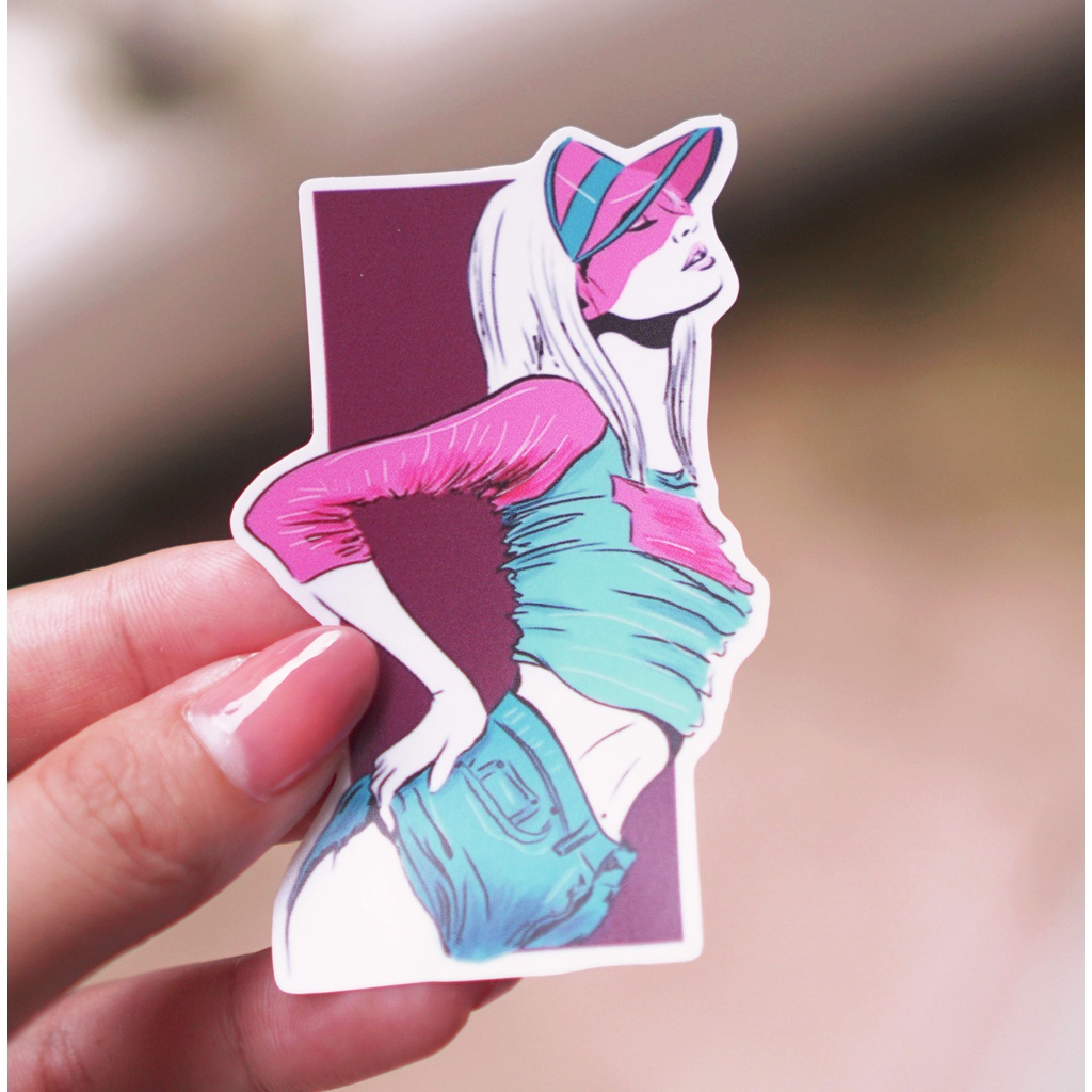 Bộ Sticker Girl Style Cá Tính Trang Trí Sổ Tay