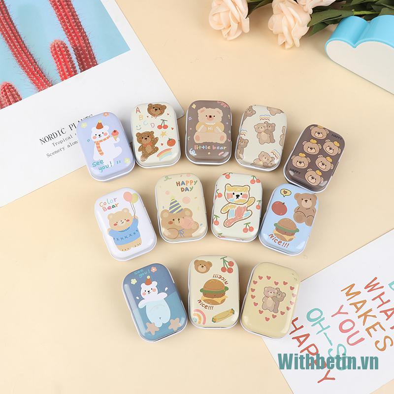 【Withbetin】1X Sealed Tin Box Jar Packaging Boxes Jewelry Candy Coin Earrings Headphone Gift