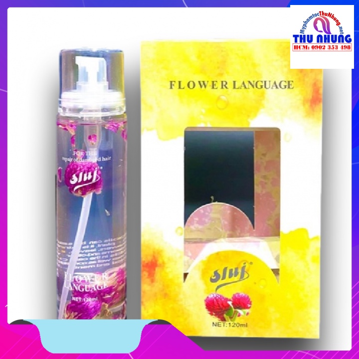 TINH DẦU HOA NGÔN ƯỚP HƯƠNG CHO TÓC SASABA SLUJ 120ml