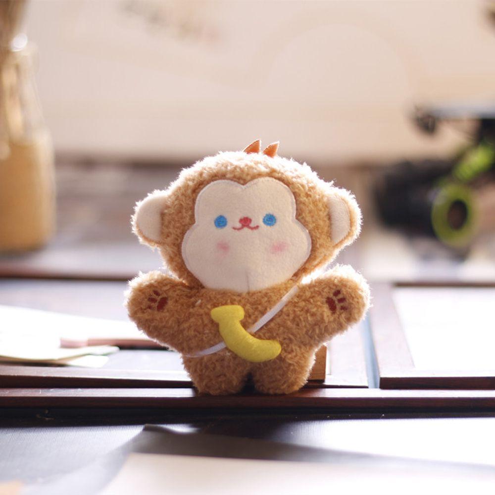 DARNELL Búp Bê Nhồi Bông Treo Chìa Khóa Hình Cún Con Dễ Thương