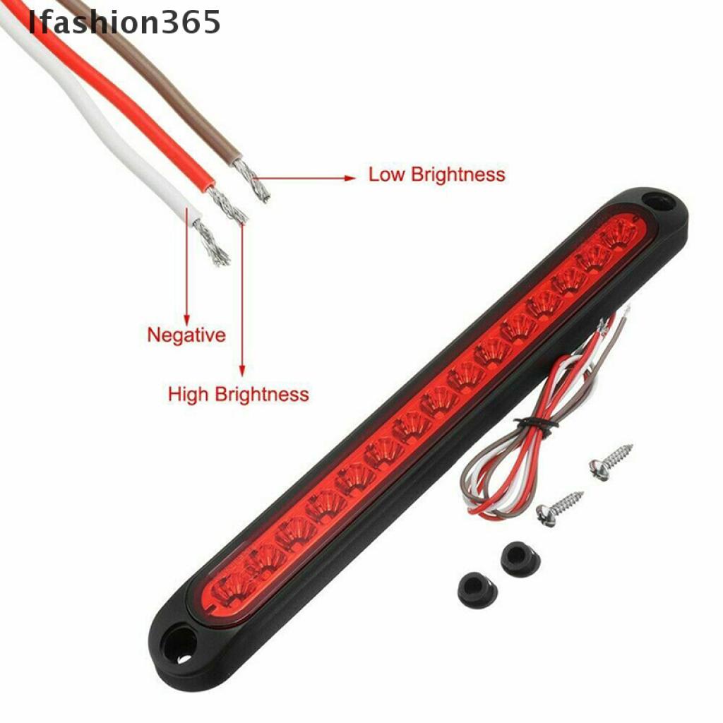 Thanh đèn led tín hiệu phanh xe tải 25cm 15 bóng