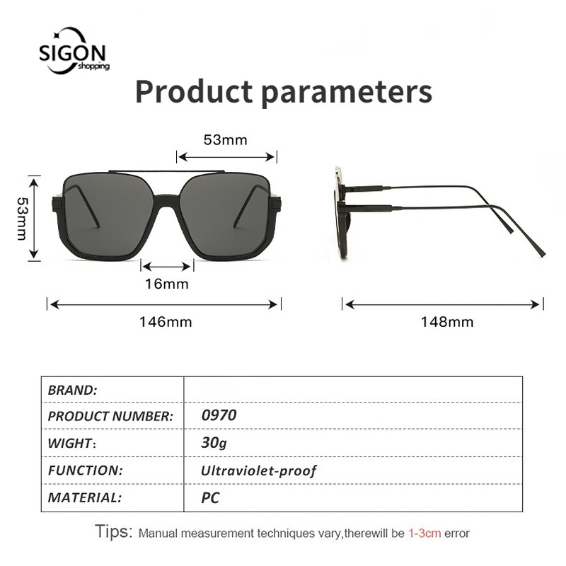 Kính Mát Gọng Lớn Chống Tia Cực Tím Thời Trang Cho Cả Nam Và Nữ
