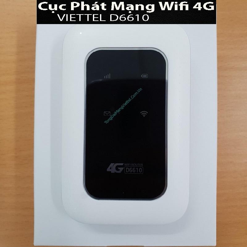 Củ Phát Wifi Không Dây 4G VIETTEL D6610 , Pin Dùng Trong 10h BỘ PHÁT WIFI TẦM CAO MỚI