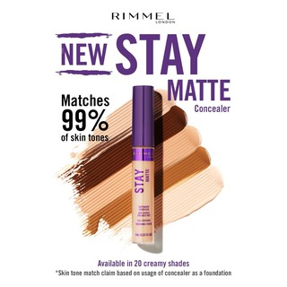 Kem che khuyết điểm Rimmel London Stay Matte Concealer 7ml - hàng nhập Mỹ