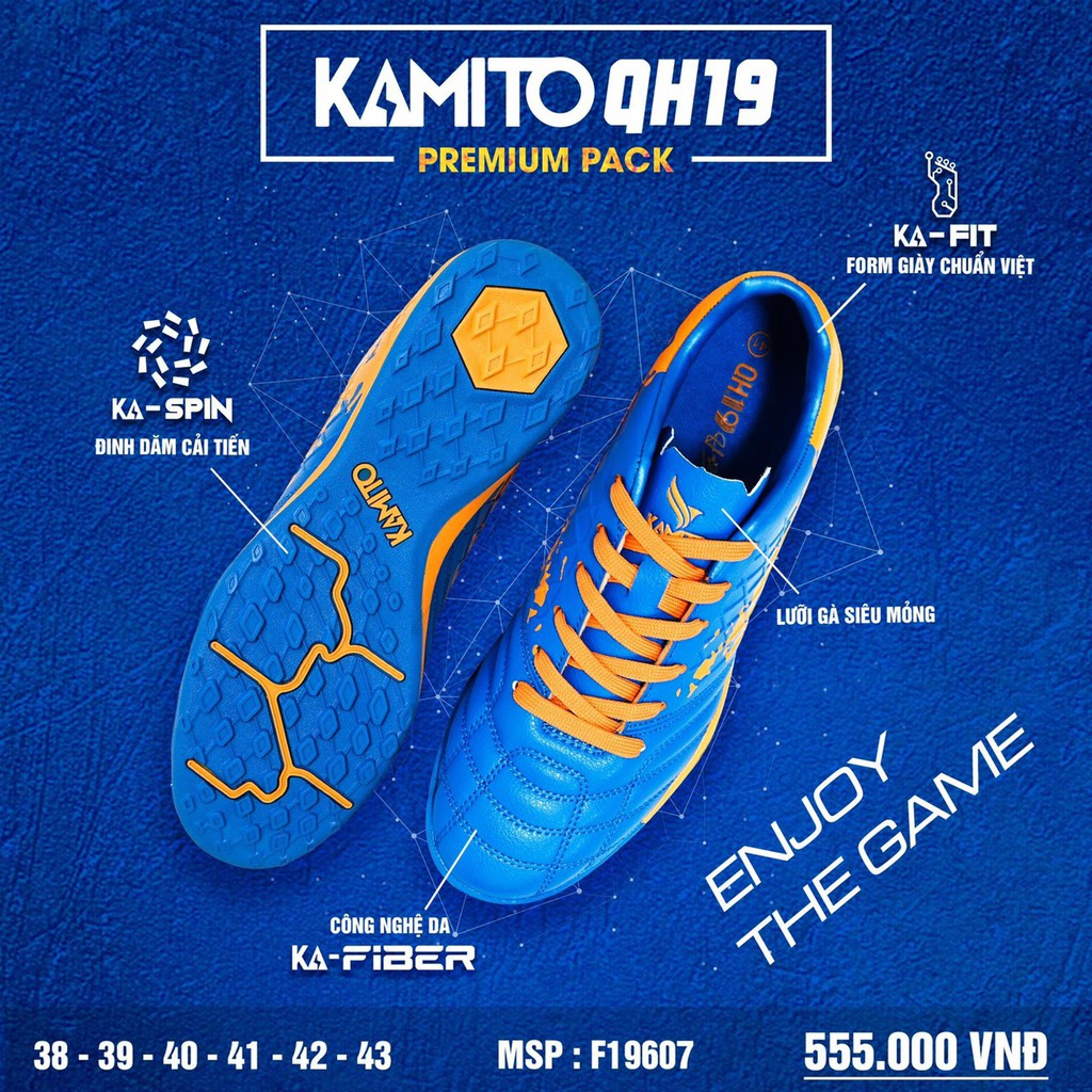 GIÀY  BÓNG  ĐÁ   KAMITO QH19  PREMIUM PACK  MÃ F19607