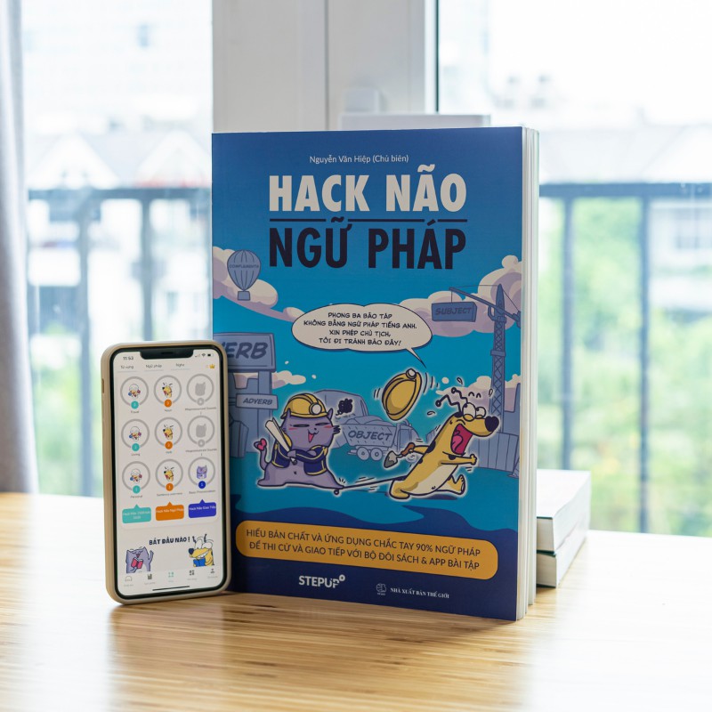 Sách Hack Não Ngữ Pháp Tặng App Hack Não Pro học ngữ pháp miễn phí | BigBuy360 - bigbuy360.vn