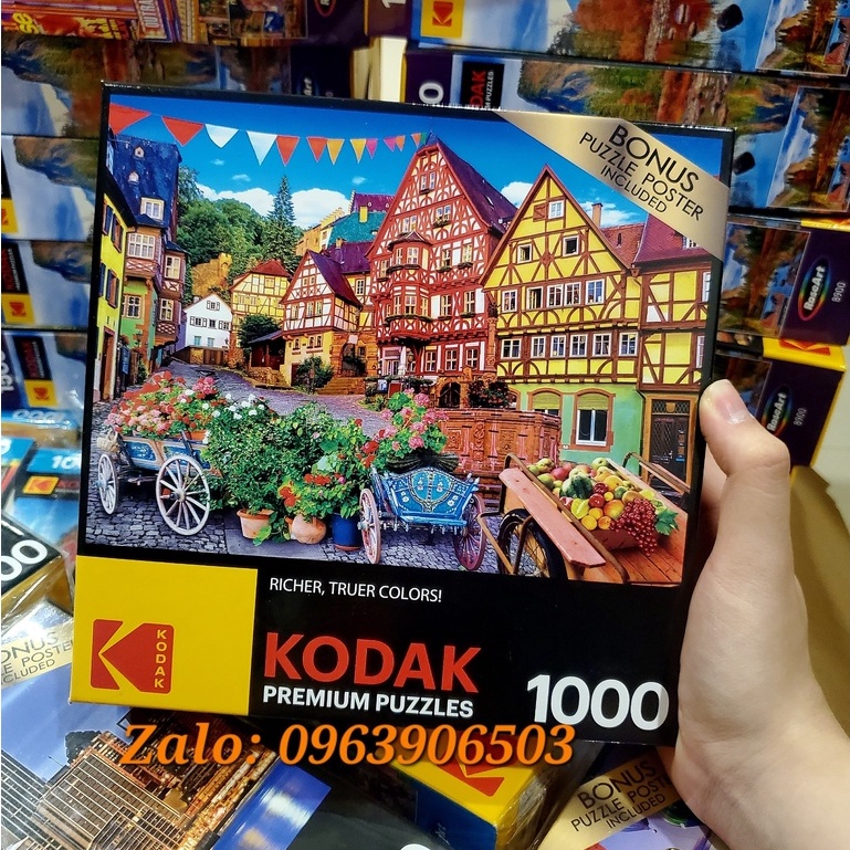 [CAO CẤP] Đồ chơi giáo dục Bộ Tranh Ghép Hình KODAK 1000 mảnh phong cảnh Landscape 50x70cm Tranh Xếp Hình 1000 miếng