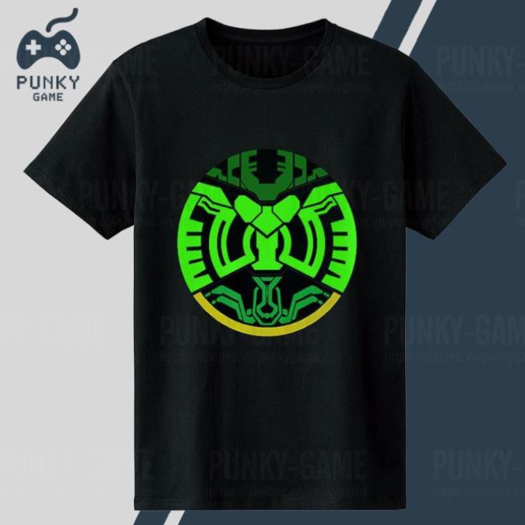 BÁN CHẠY Áo thun Kamen Rider OOO Medal Black T-Shirt Collections ngắn tay