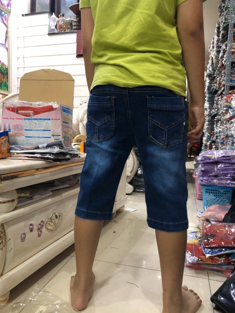 QuầnJeans lửng bé trai 25kg - 50kg