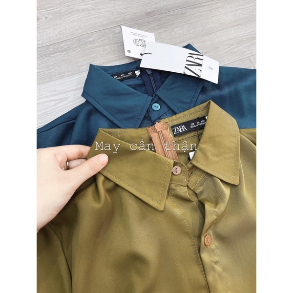 Váy li hạt dún sườn ZARA