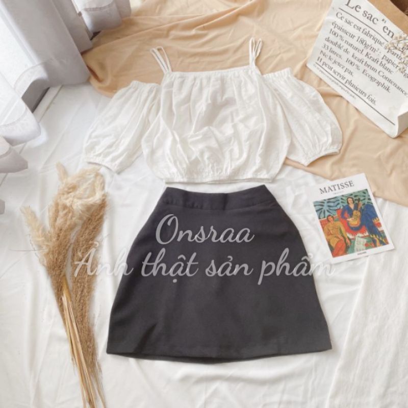 ÁO CROP HỞ VAIMã AK9