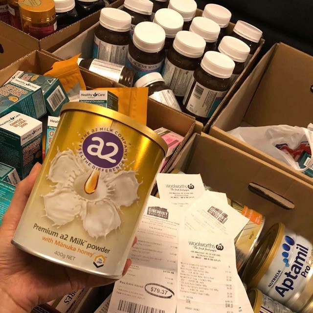 Sữa bột A2 mật ong manuka 400g úc [ CAM KẾT BÁN HÀNG CHẤT LƯỢNG ]