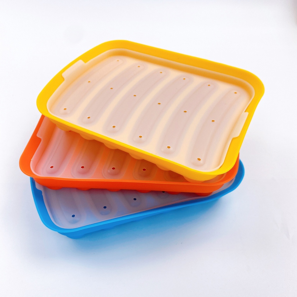 Khuôn Xúc Xích Silicon Chế Biến Đồ Ăn Dặm Cho Bé Shopmegold1, Khuôn Silicon Làm Xúc Xích Cho Bé