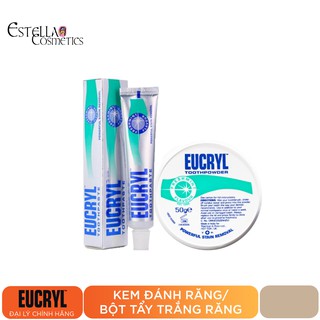 Kem đánh răng Eucryl 62g Bột tẩy trắng răng Eucryl 50g