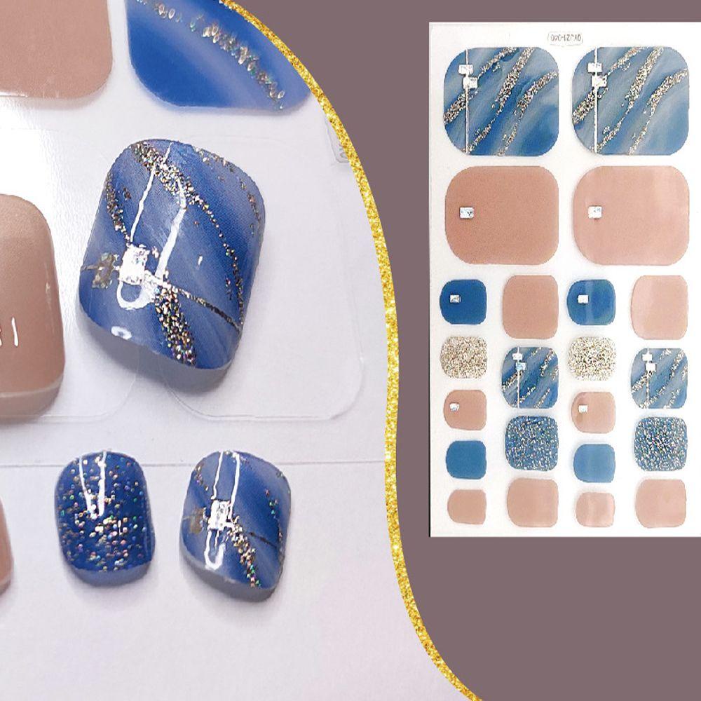 OCEANMAP Miếng Dán Trang Trí Móng Chân Nghệ Thuật Tự Dính Dành Cho Nữ