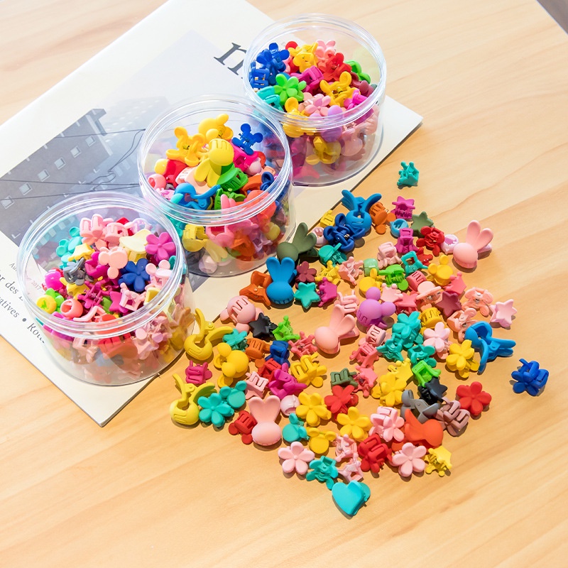 Set Kẹp Tóc Hình Hoa Mini Dễ Thương Xinh Xắn Phong Cách Hàn Quốc