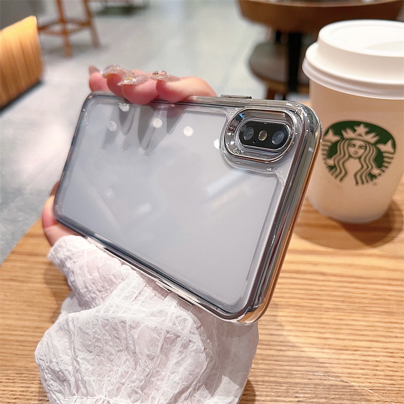 Ốp Điện Thoại Trong Suốt Mạ Điện Họa Tiết Vũ Trụ Cho iPhone X XS max 7 Plus 8 Plus 11 Pro max 14 Plus 14 Pro max