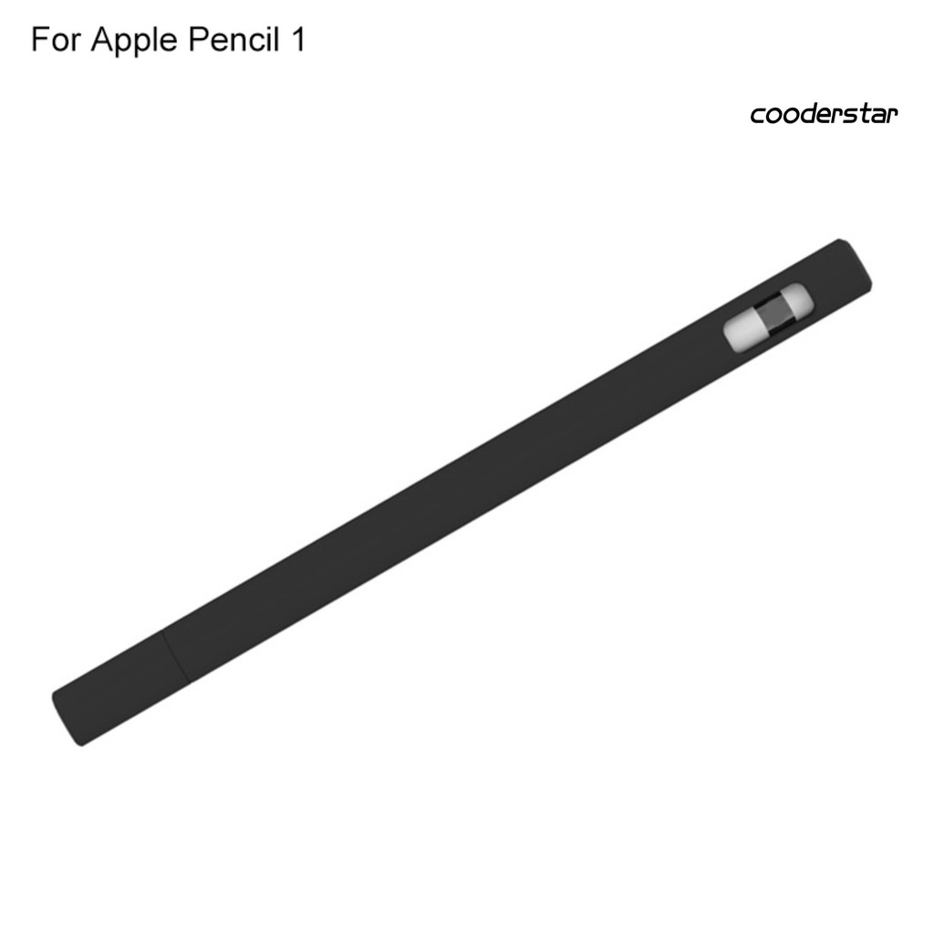 Vỏ bảo vệ bút cảm ứng Apple Pencil 1/2 bằng silicon mềm màu trơn | BigBuy360 - bigbuy360.vn