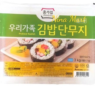 Củ cải muối Hàn Quốc 3kg