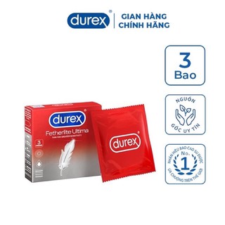 Combo 2 Hộp  Bao Cao Su SIÊU MỎNG Durex Fetherlite Ultima