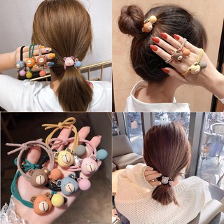 Dây cột tóc nữ hình gấu nhiều màu co dãn tốt nice.vn