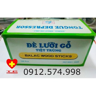 Đè lưỡi gỗ Balac (100 cái/hộp)