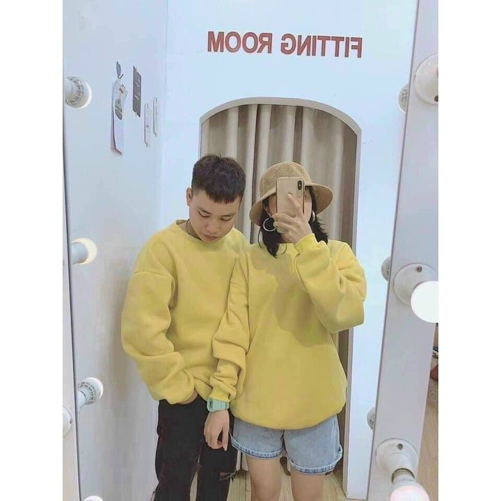 Áo sweater trơn nam nữ