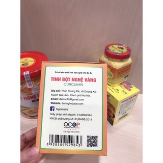 Tinh bột nghệ vàng Bà Bé - lọ 100g