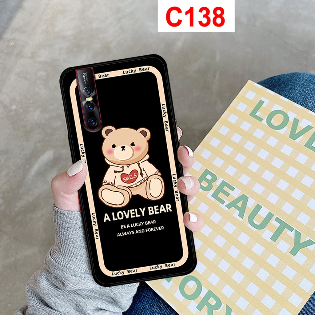 Ốp lưng Vivo V15 - Vivo V15 Pro in hình gấu bear dễ thương. Ốp vivo rẻ bền đẹp.