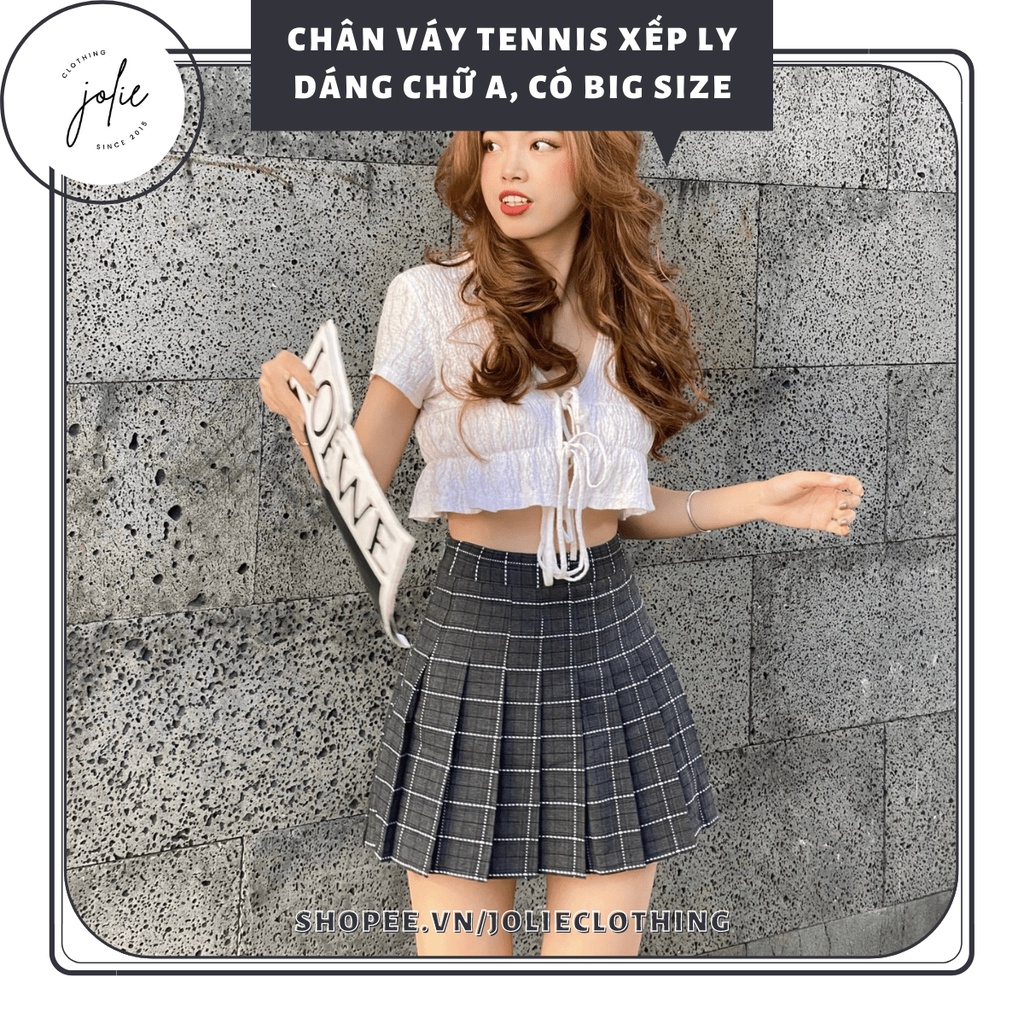 Chân váy tennis xếp ly dáng ngắn Hàn Quốc màu hot trend mới nhất